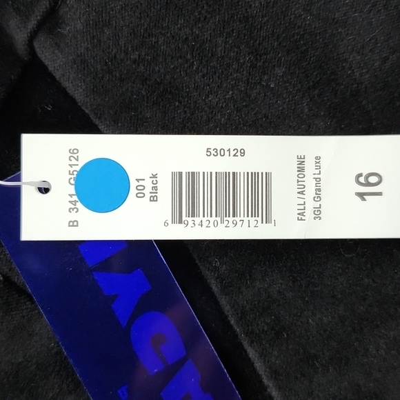 Peter Nygard Women's Grand Luxe Black Velvet Pants Straight  Leg Size 16 - Picture 12 of 15